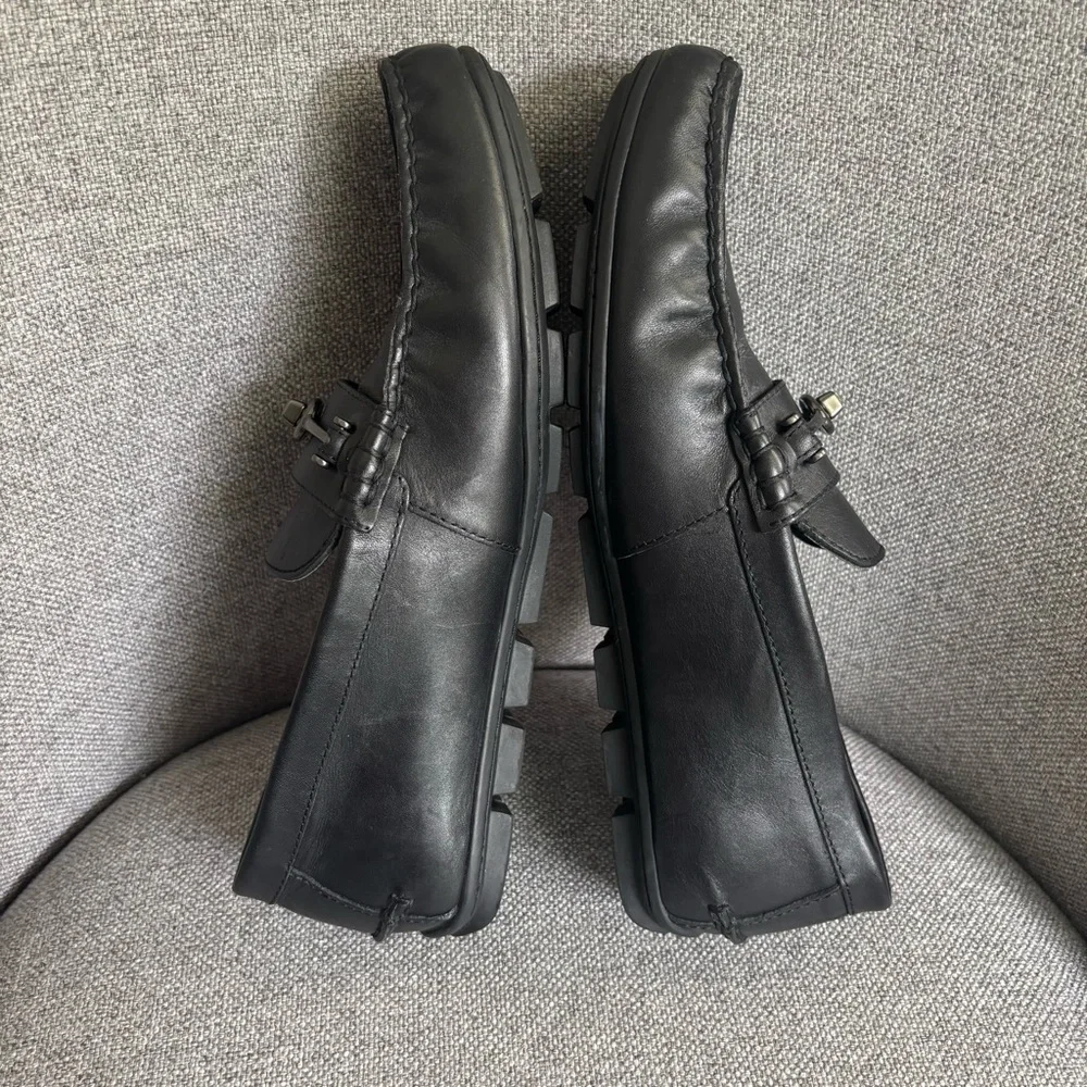 COACH Mott Driver Leather Loafer Moccasin Slip-on Black Men’s Size 8.5D‎
